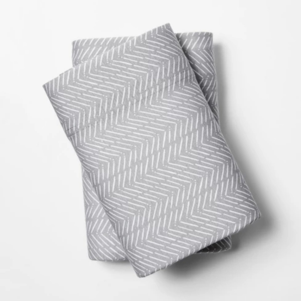 Jersey Pillowcase Set - Gray